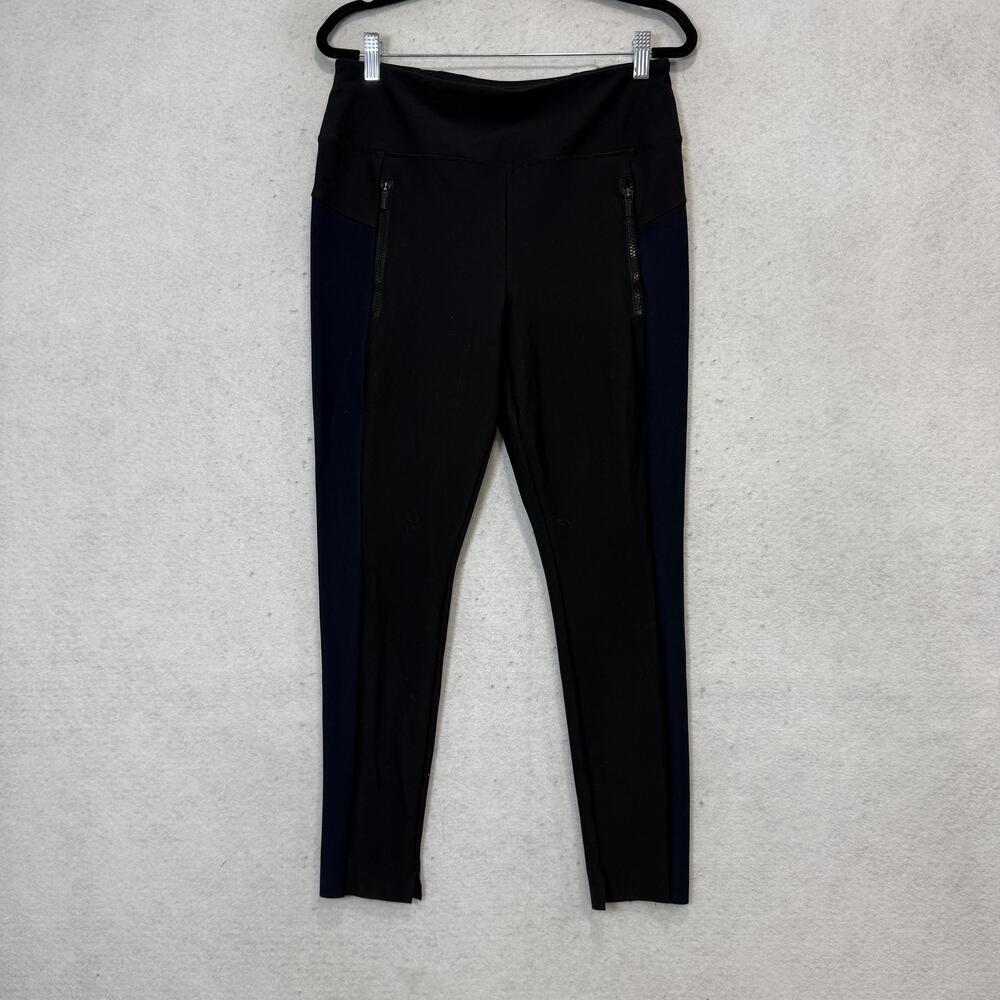 Athleta Leggings Womens M Black Ankle Zip Pocket Yoga Pants Athletic Stretch